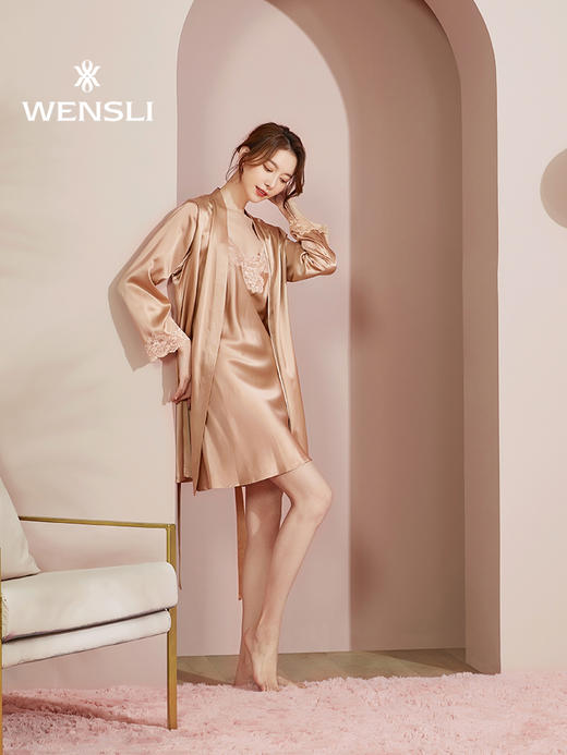 万事利“流金岁月”真丝睡衣套装 商品图4