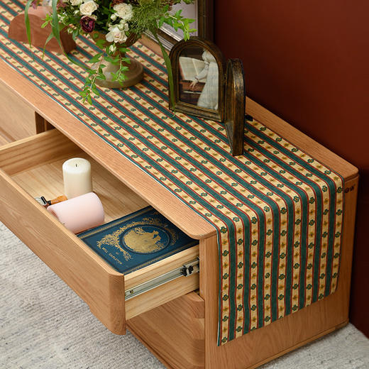 复古系列电视柜盖布复古桌旗美式茶几巾 商品图0