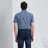 YvesFigarau伊夫·费嘉罗夏季新款商务休闲格纹舒适透气短袖衬衫912466 商品缩略图3