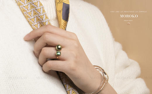 魅影·珍珠宝石 | 开口戒 商品图2