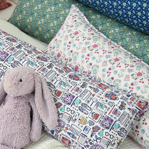 宝宝安睡枕婴儿枕头手工儿童夹缝护颈枕 商品图0