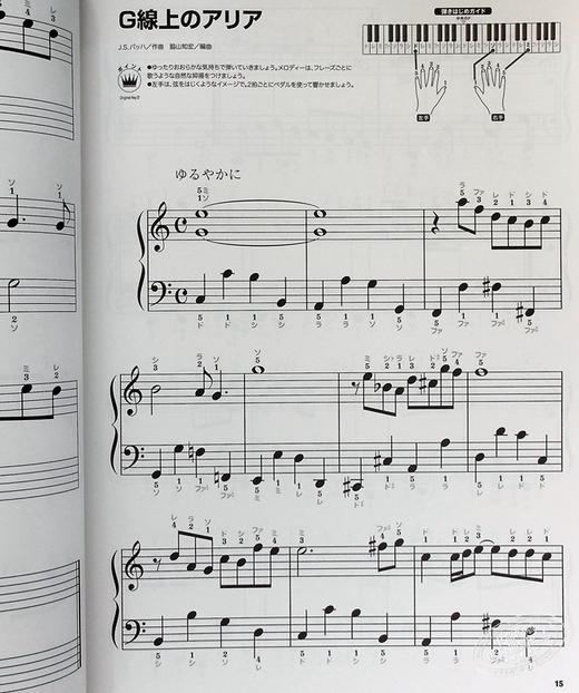 【中商原版】钢琴谱 人气古典名曲篇 莫扎特 巴赫等 日文原版 ほんとにはじめてのピアノ 人気クラシック名曲編 商品图5