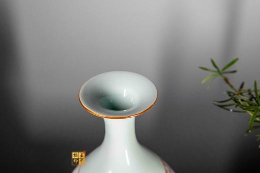 尧娟:粉彩花鸟玉壶春对瓶【富贵满堂，富贵香远】 商品图3