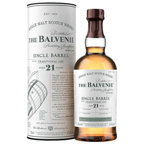 百富（The Balvenie）洋酒  百富21年单桶陈酿 传统橡木桶