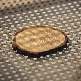 艾玛莫莉天然年轮木制香薰蜡烛托盘