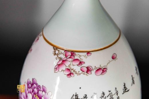 尧娟:粉彩花鸟玉壶春对瓶【富贵满堂，富贵香远】 商品图4