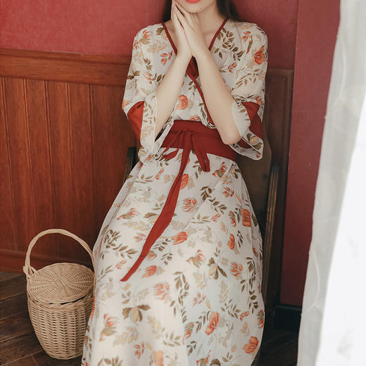 裁缝学苑AG173 连衣裙纸样改良旗袍服装女装复古日式和风裙子样板 商品图3