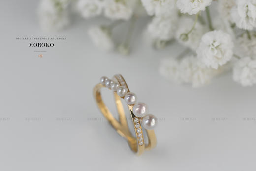 流连·双环 | mini珍珠·戒指 商品图5