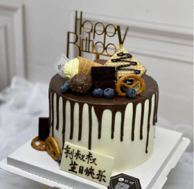 脆脆华夫筒淋面