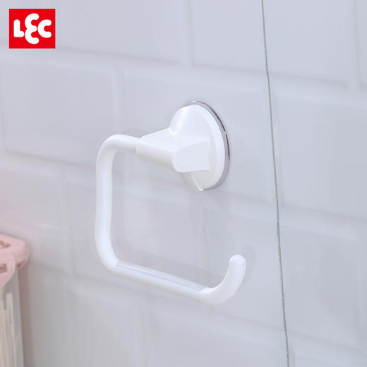 日本丽固LEC免打孔毛巾架 浴巾架吸盘式挂钩浴室毛巾杆 BB-155 毛巾架 商品图3