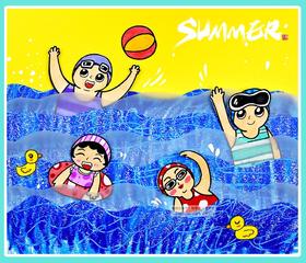 6-8岁《炎炎夏日，来泳池里消消暑吧！》【自动发货：下单后，点击手机短信中收到的链接，即可获取文件下载的链接；如有任何问题，可添加客服微信hm33268获得帮助】
