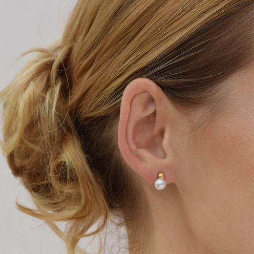 北京仓｜Eva Strepp-Ohrstecker Duo-二重奏珍珠 耳钉（金色）［德国设计师 ］ 商品图2