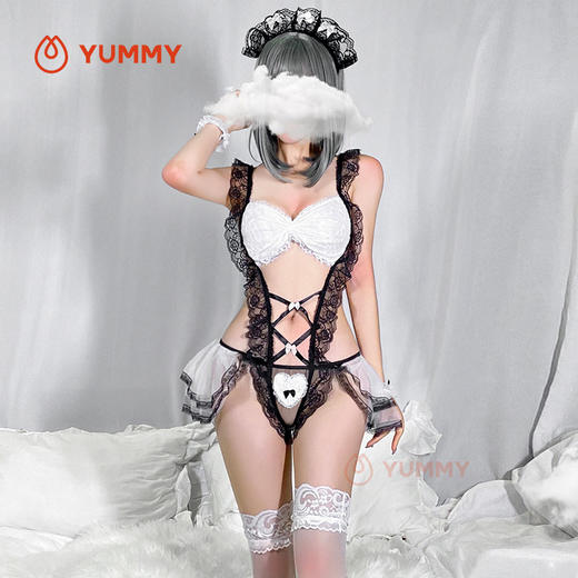 霏慕情趣内衣女装性感透视角色扮演开档女仆套装 商品图1