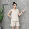 【产地直发包邮】乐坊—女士清爽无袖家居背心+短裤套装 商品缩略图8