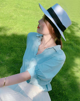 【百图 lulu 定制】【爆款返场179元】【落肩衬衫】科技凉爽柔软  时髦感  休闲感 并存 白衬衫