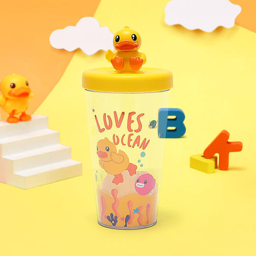 B.Duck小黄鸭精品四季小鸭公仔吸管杯380ml KP38B 商品图1