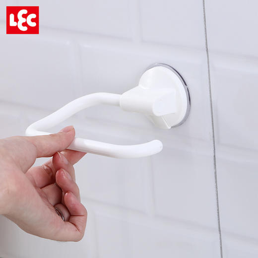 日本丽固LEC免打孔毛巾架 浴巾架吸盘式挂钩浴室毛巾杆 BB-155 毛巾架 商品图2