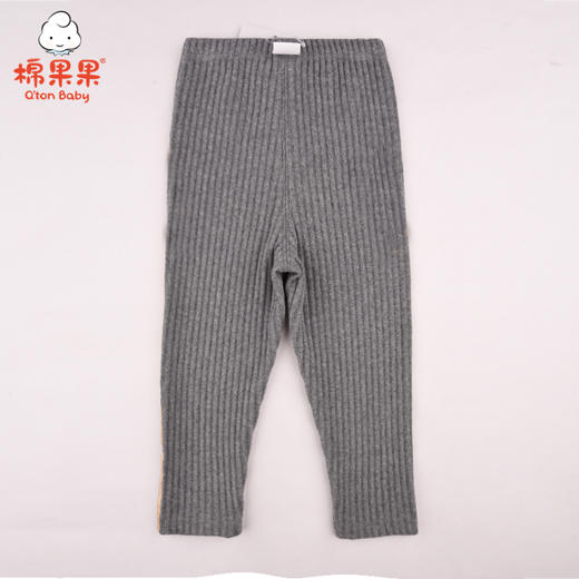 商场同款棉果果春秋季女童抽条螺纹打底裤长裤M322206221490 商品图1