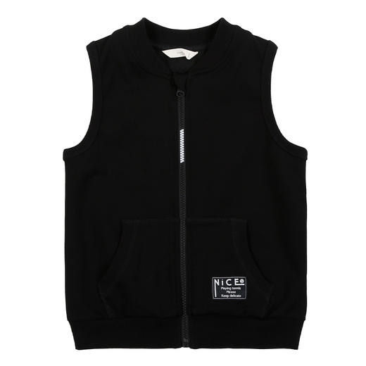 【童装无袖背心】童装春夏新品男童棒球领无袖运动背心小外套 商品图7