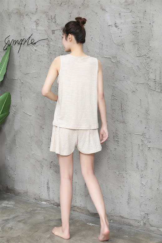 【产地直发包邮】乐坊—女士清爽无袖家居背心+短裤套装 商品图4