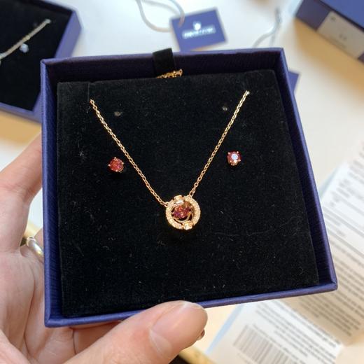 施家跳动的心项链耳环耳钉礼物设计轻奢两件套 商品图4