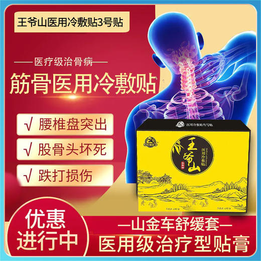 王爷山医用筋骨冷敷贴3号贴 3片 商品图0