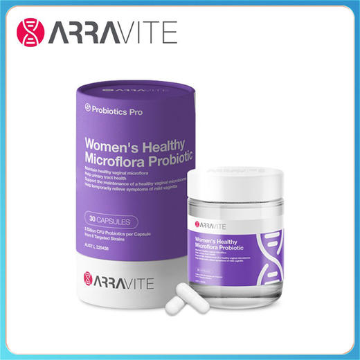 澳洲  ARRAVITE私处益生菌女王瓶  30粒/瓶 商品图0