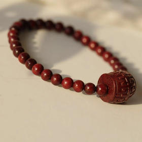 W°XYZT0187小叶紫檀带金星佛珠女款手饰5mmx32粒