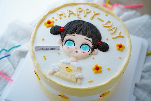 精致浮雕-小黄鸭小女孩（提前2天以上预订；浮雕预定后不可取消订单） 商品图0