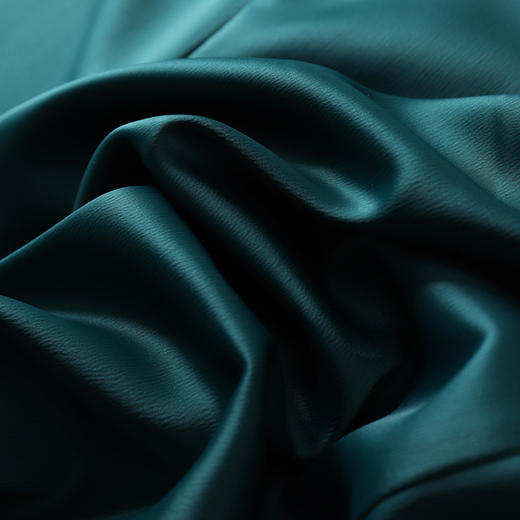 丁摩  2021夏新款进口三醋酸连衣裙女气质法式宽松V领中长裙丝滑缎面裙 商品图3