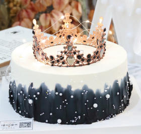 【生日蛋糕】黑金皇冠款