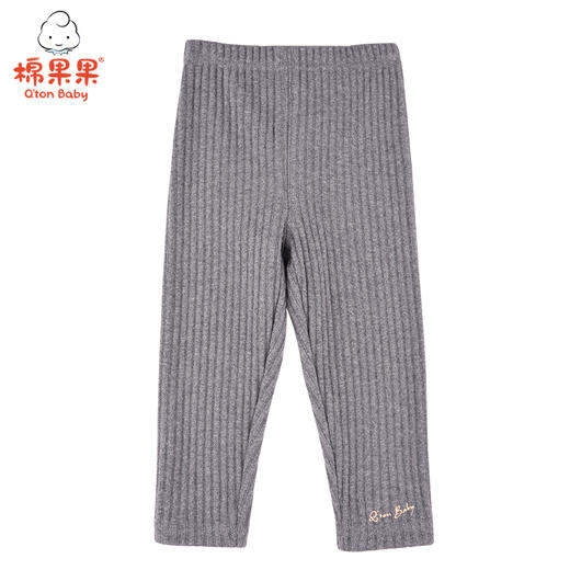 商场同款棉果果春秋季女童抽条螺纹打底裤长裤M322206221490 商品图0