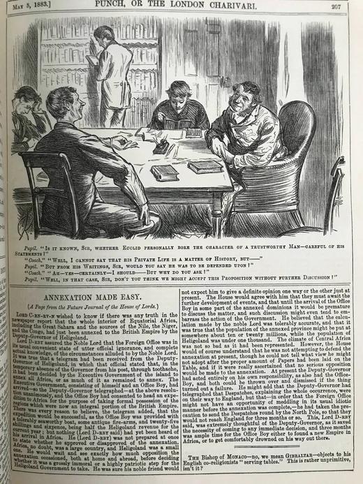 1883年 英国讽刺漫画杂志《笨拙》 数百幅插图 漆布精装16开 商品图11