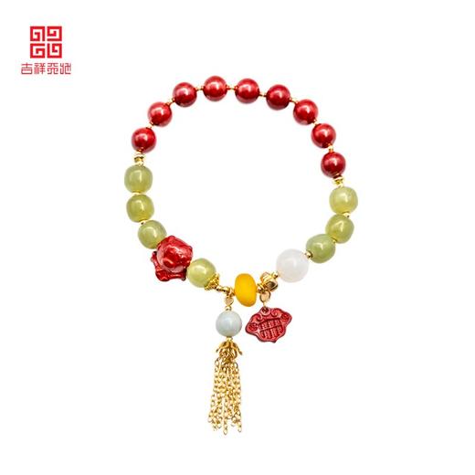 辰砂油青玉手链 商品图2