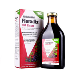 （保税区）德国Salus铁元Floradix salus红版女性孕妇补铁补血口服液 500ml*1瓶