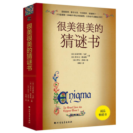 很美很美的猜谜书 172道谜题200幅中世纪风格插图故事绘本读物 对联歇后语酒令笑话 提高孩子的逻辑思维能力 儿童益智游戏书 商品图1