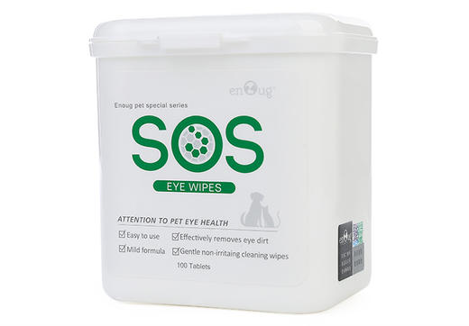 逸诺宠物猫咪祛泪痕清洁眼部狗狗擦眼睛逸诺S0S宠物眼睛湿巾100片 商品图3