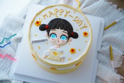 精致浮雕-小黄鸭小女孩（提前2天以上预订；浮雕预定后不可取消订单） 商品图1