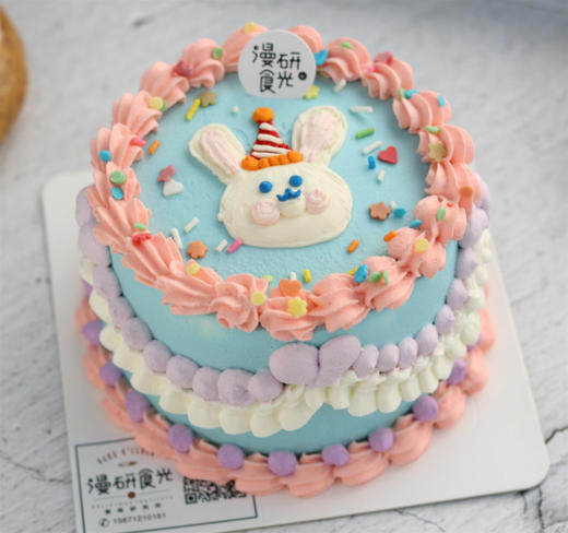 【生日蛋糕】手绘小兔子款 商品图0