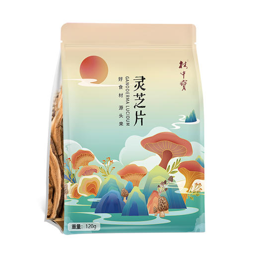 清远市林中宝灵芝片120g/包 新款包装 商品图0