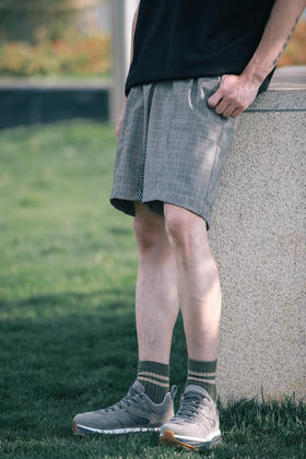 P22908512格纹短裤