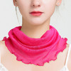 丁摩 夏季纯色真丝网眼套头围脖桑蚕丝针织假领子防晒脖套小丝巾女围巾66607 商品缩略图13