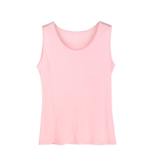 丁摩 真丝背心女夏外穿内搭桑蚕丝双面针织无袖修身百搭打底衫女装上衣AL1151 商品图14