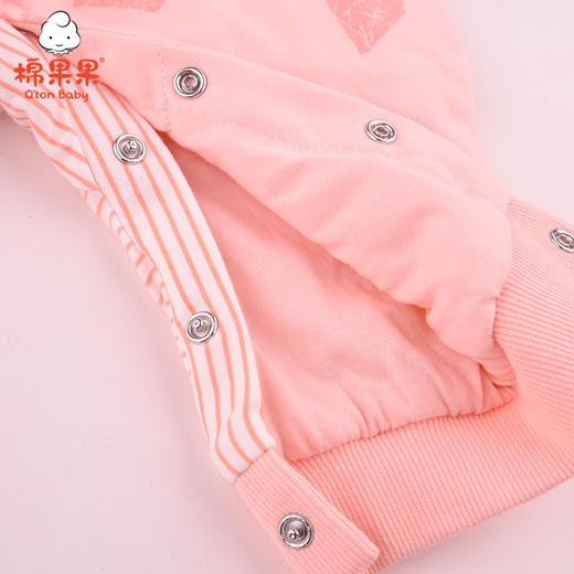 商场同款棉果果春秋季女童夹棉开襟连体衣M322722621491 商品图3
