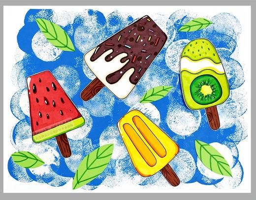 3-6岁《这就是夏天的味道呀！》冰棒雪糕【自动发货：下单后，点击手机短信中收到的链接，即可获取文件下载的链接；如有任何问题，可添加客服微信hm33268获得帮助】 商品图0
