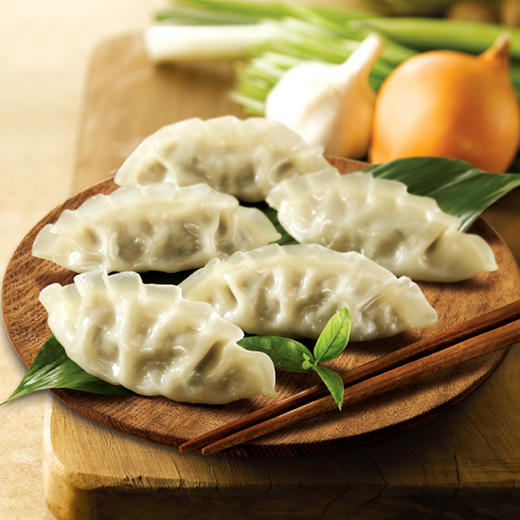 490g必品阁王饺子菌菇三鲜水饺 个大馅足 口口满足 商品图2