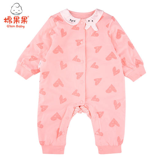 商场同款棉果果春秋季女童夹棉开襟连体衣M322722621491 商品图1