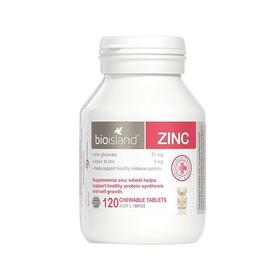 （保税区）澳洲bioisland 婴幼儿补锌咀嚼片 锌片改善食欲 120粒