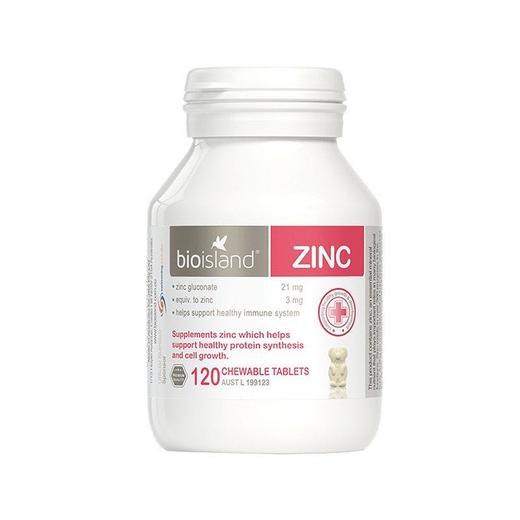 （保税区）澳洲bioisland 婴幼儿补锌咀嚼片 锌片改善食欲 120粒 商品图0