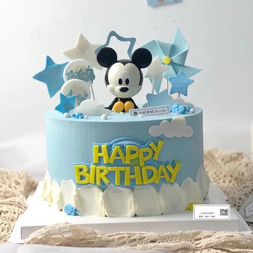 创意米奇老鼠定制网红儿童周岁满月生日蛋糕小朋友惊喜